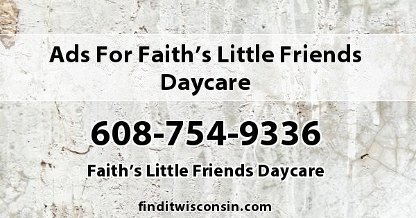 Ads for Faith's Little Friends Daycare